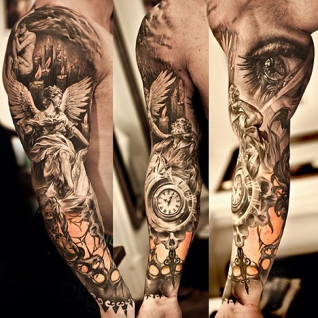 Si lo tuyo son tatuajes de brazo completo aqui tenemos los mejores diseños aqui una muestra 
