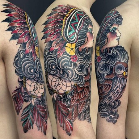 si te gusata llevar un conjunt de diversos tipos de tatuajes en uno solo aqui una muestra 
